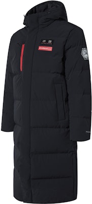 Anta Training Series Black Long Down Jacket with Back Logo Print. 152317902-2 Buy Anta Training Series Black Long Down Jacket with Back Logo Print. 152317902-2