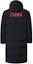 Shop Anta Training Series Black Long Down Jacket with Back Logo Print. 152317902-2
