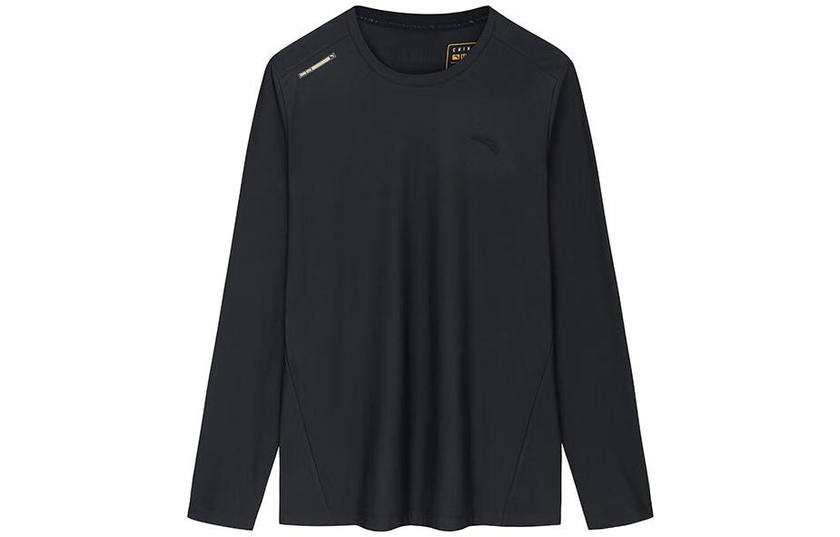 Anta Training Series Basic Black Crewneck Long-Sleeve T-Shirt 152337402-2