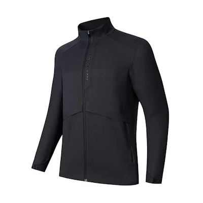 Anta Training Series Basic Black Zip-Up High Collar Jacket 152417603-3