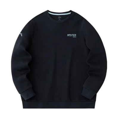 Anta Training Series Black Crewneck Pullover Sweatshirt 952417711-5