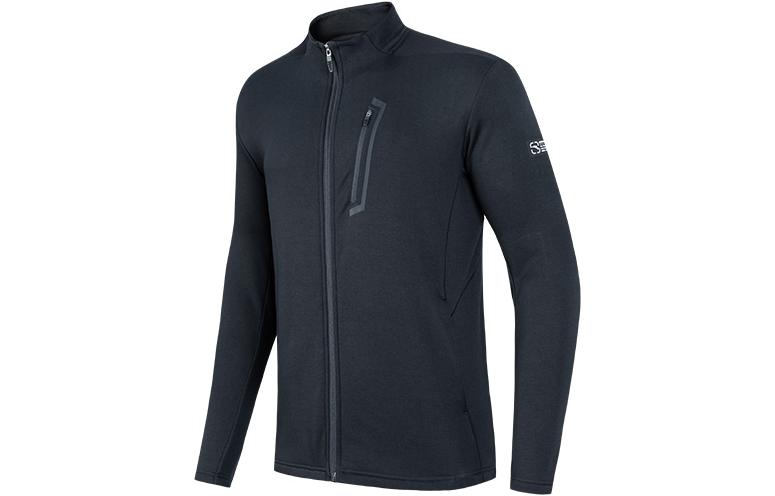 Anta Training Series Black Fleece-Lined Full-Zip Jacket 952237736-3
