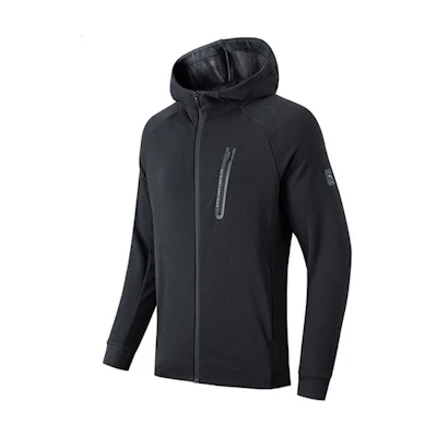 Anta Training Series Black Hooded Long-Sleeve Casual Jacket 152147711-5