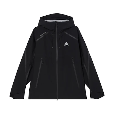 Anta Training Series Black Hooded Zip-Up Woven Jacket 952437609-5