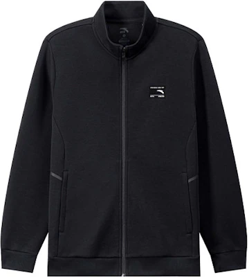 Anta Training Series Black Knit Casual Jacket for Men with Logo Detailing 152347741-2 Buy Anta Training Series Black Knit Casual Jacket for Men with Logo Detailing 152347741-2