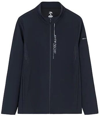 Anta Training Series Black Knit Jacket with Letter Print 152337712-2 Buy Anta Training Series Black Knit Jacket with Letter Print 152337712-2