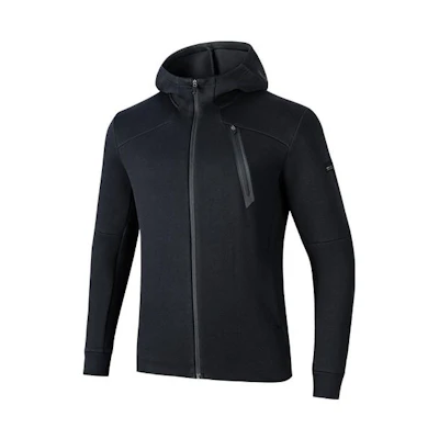 Anta Training Series Black Knitted Casual Hooded Jacket 152317733-5