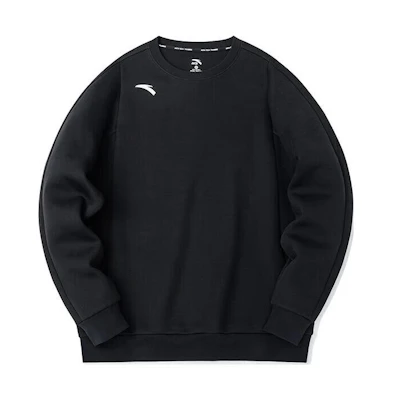 Anta Training Series Black Pullover Long Sleeve Sweatshirt 952317707-3