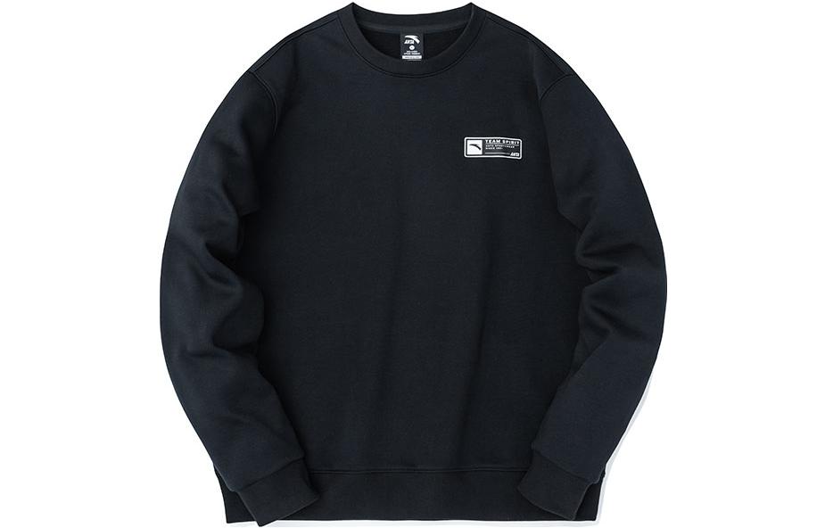Anta Training Series Black Sweatshirt with Logo Design 152247749-4