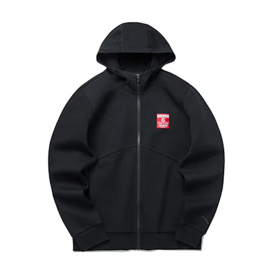 Anta Training Series Black Thick Knit Hoodie Jacket Casual Sportswear 152147723-2
