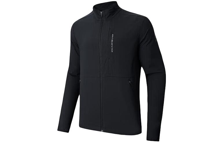 Anta Training Series Black Water-Resistant UV Protection Woven Jacket for Men 952417603-4