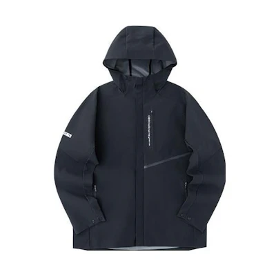 Anta Training Series Black Waterproof Hooded Jacket 952237603-3