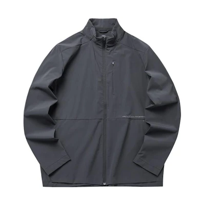 Anta Training Series Black Zip-Up High Collar Jacket 152127604-3