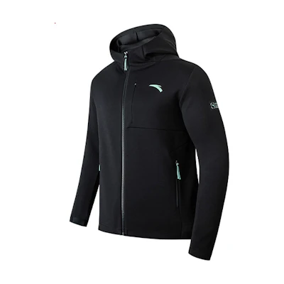 Anta Training Series Black Zip-Up Hoodie Jacket 952217705-4