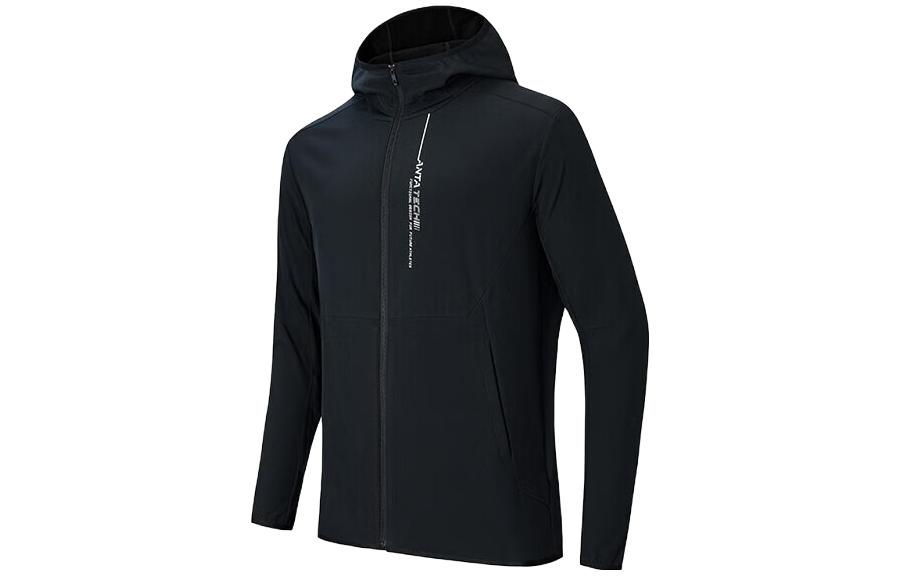Anta Training Series Black Zip-Up Hoodie Jacket 952347601-4