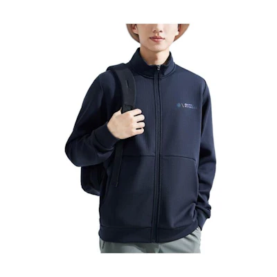 Anta Training Series Black Zip-Up Long-Sleeve Sweatshirt 952337708-3