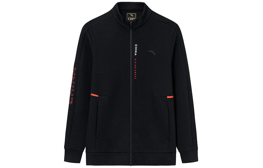 Anta Training Series Black Zip-Up Running & Fitness Jacket 152417745-4