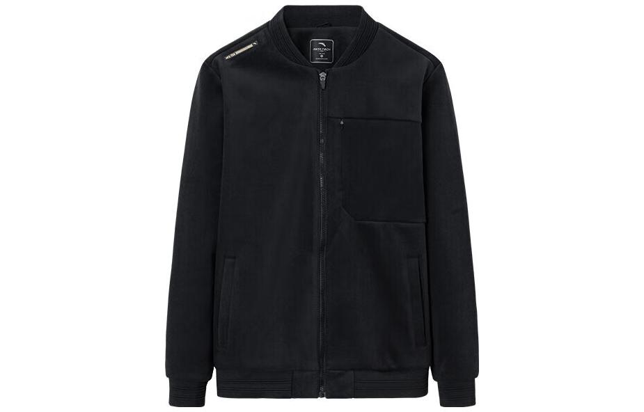Anta Training Series Black Zip-Up Thick Woven Jacket 152347631-2