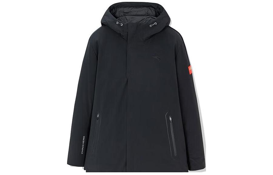 Anta Training Series Black Zipper Hoodie Jacket Sports Casual Wear 152317903-2