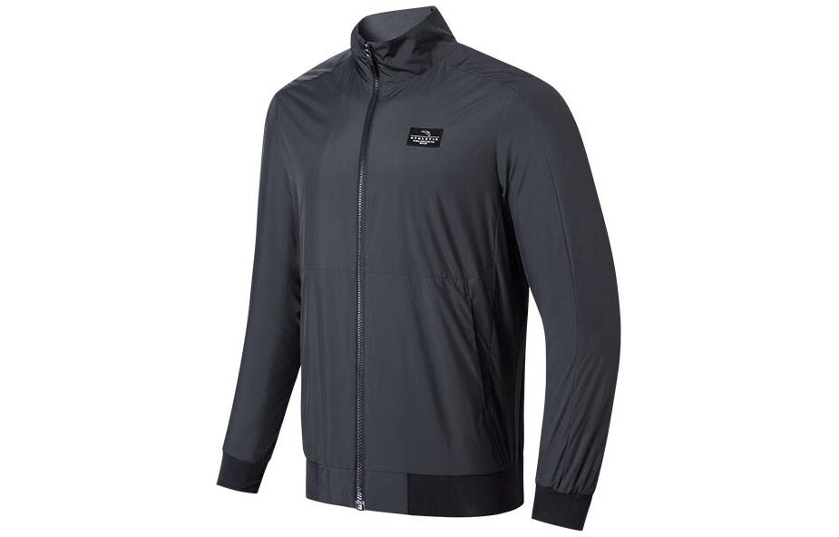 Anta Training Series Black Zipper Logo Track Jacket 152217622-2