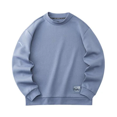 Anta Training Series Blue Crewneck Long-Sleeve Pullover Sweatshirt 952217735-5