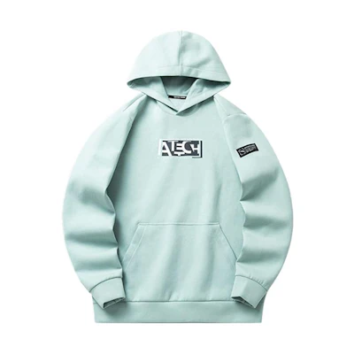 Anta Training Series Blue Hoodie Sweatshirt with Letter Design 152217738-2