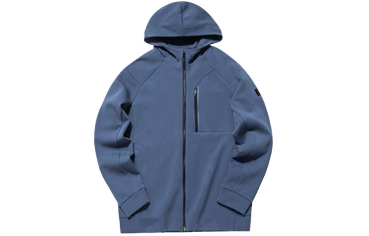 Anta Training Series Blue Knit Hoodie Jacket Casual Sportswear 152137732-4