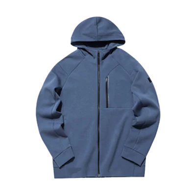 Anta Training Series Blue Knit Hoodie Jacket Casual Sportswear 152137732-4