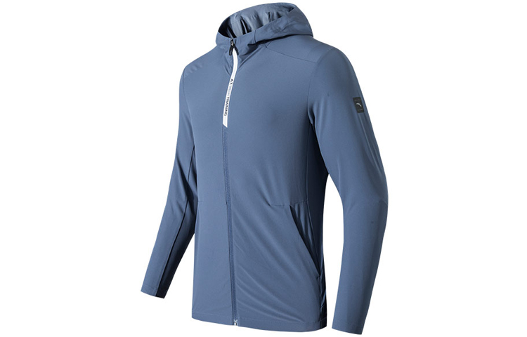 Anta Training Series Blue Loose-Fit Sports Hoodie Woven Jacket 152137602-2