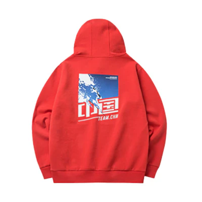 Anta Training Series China Ice & Snow Print Pullover Hoodie Red 152217741-2