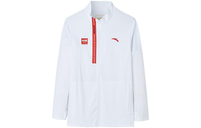 Anta Training Series Chinese Logo High-Neck Zipper Jacket White 152237739-1