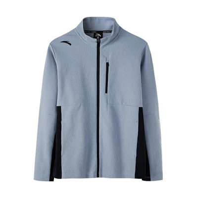Anta Training Series Color-Block Letter Print Zip-Up Sports Jacket 952237712-2