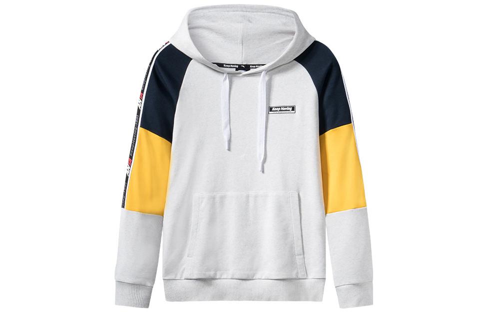 Anta Training Series Colorblock Drawstring Hoodie Unisex Long Sleeve Pullover 15937717-1