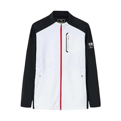 Anta Training Series Colorblock Logo Print Knit Jacket White/Black () 152417743S-1