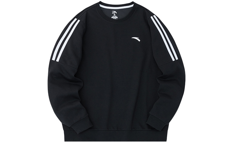 Anta Training Series Colorblock Pullover Sweatshirt Black Men’s Casual Long Sleeve 152347744-2
