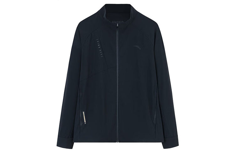 Anta Training Series Colorblock Sports Jacket in Basic Black 152337724-2