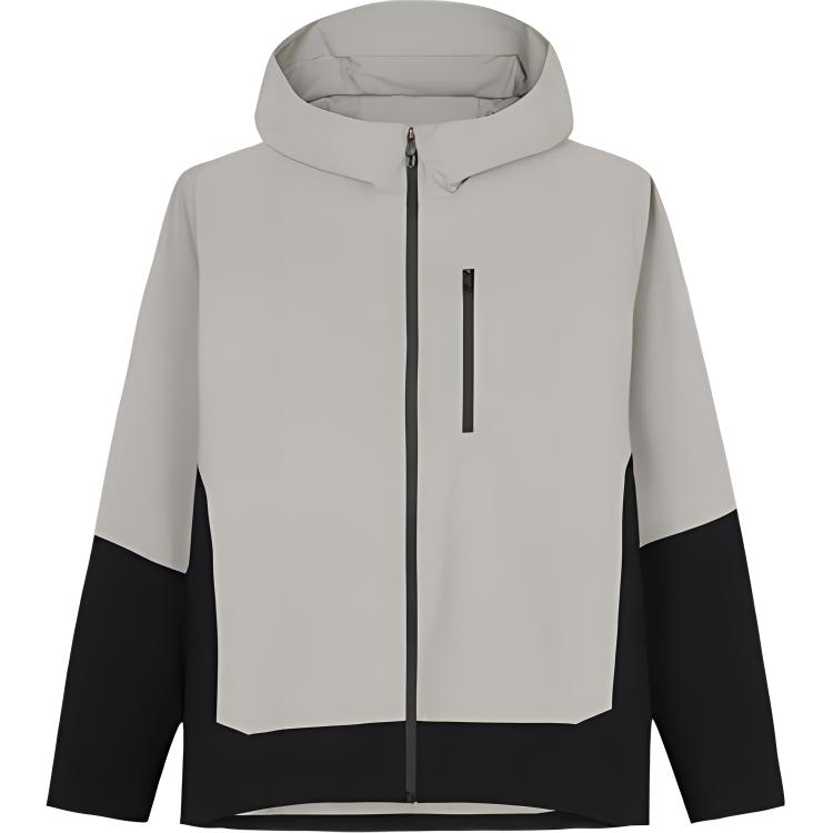 Anta Training Series Colorblock Zip Hooded Casual Jacket Gray/Black 152437627-3