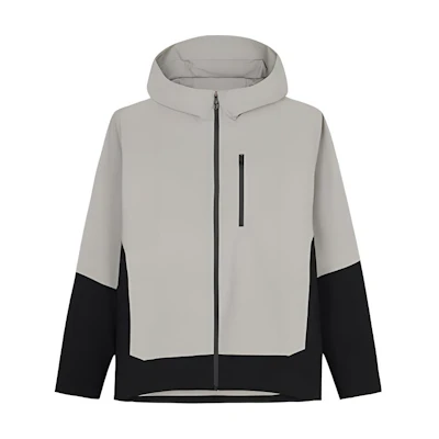 Anta Training Series Colorblock Zip Hooded Casual Jacket Gray/Black 152437627-3