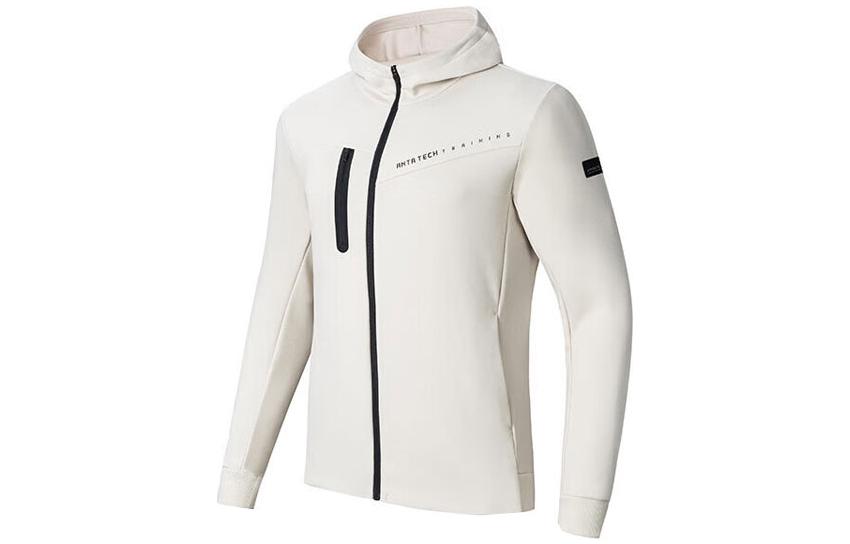 Anta Training Series Colorblock Zip Hooded Jacket Men’s - Wheat Gray 152347706-5