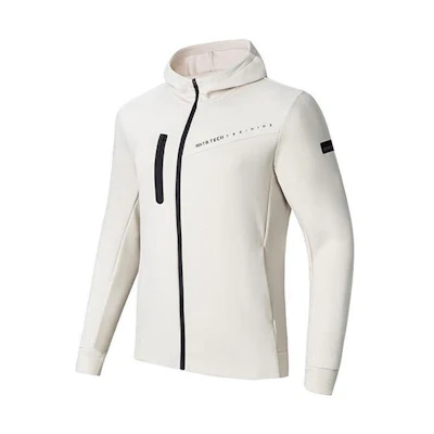 Anta Training Series Colorblock Zip Hooded Jacket Men’s - Wheat Gray 152347706-5