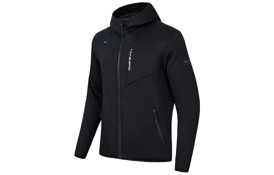 Anta Training Series Colorblock Zip Hoodie Jacket Men’s Basic Black 952347701-4