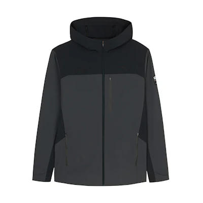 Anta Training Series Colorblock Zipper Hoodie Jacket Black/Grey 152437625-3