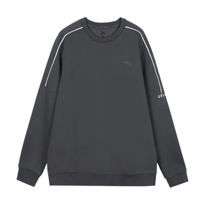 Anta Training Series Crewneck Casual Long-Sleeve Sweatshirt Wax Gray 952437705-4