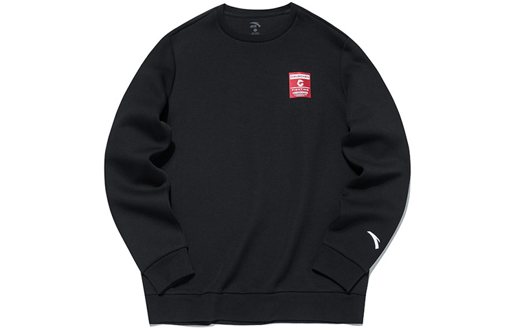 Anta Training Series Crewneck Knit Sweatshirt Black 152147746-2
