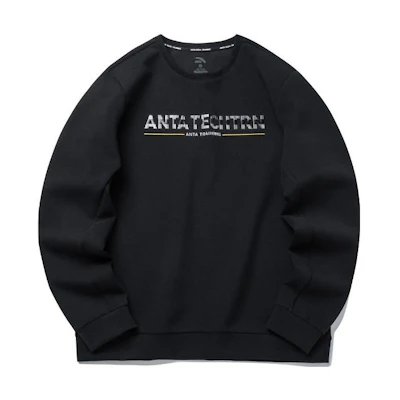 Anta Training Series Crewneck Pullover Sweatshirt Basic Black 152217712-3