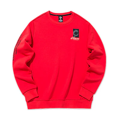 Anta Training Series Crewneck Pullover Sweatshirt Passion Red 952137729-3