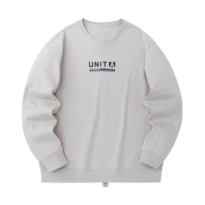 Anta Training Series Crewneck Sweatshirt Men’s - White Jade Gray 152337715-1