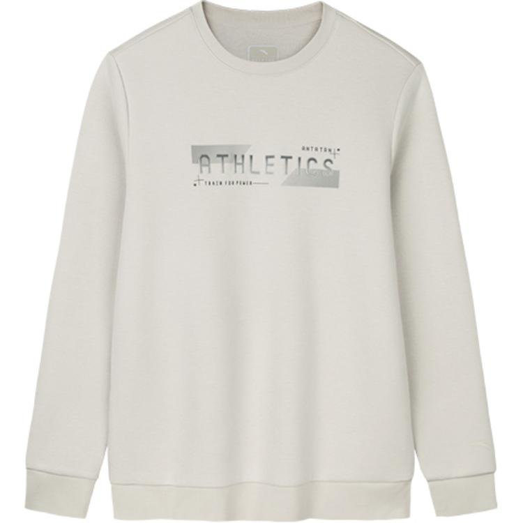 Anta Training Series Crewneck Sweatshirt White - Breathable & Versatile 152447745-1