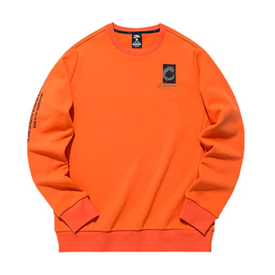 Anta Training Series Flash Orange Printed Pullover Sports Sweatshirt 952137729-2
