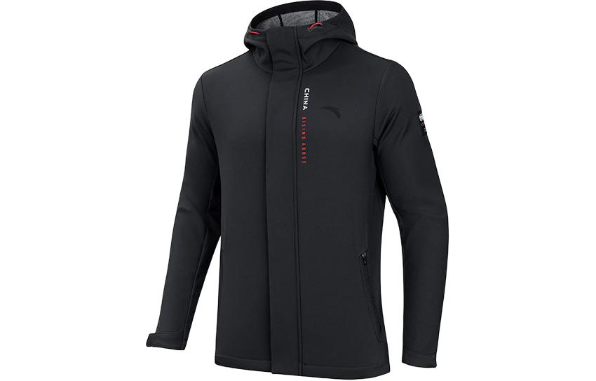 Anta Training Series Fleece-Lined Hoodie Jacket Men’s Black 152417613-2